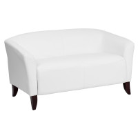 Flash Furniture HERCULES Imperial Series White Leather Love Seat 111-2-WH-GG